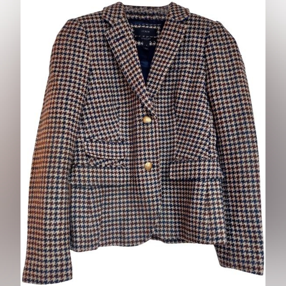 J. Crew School Boy Houndstooth Blazer